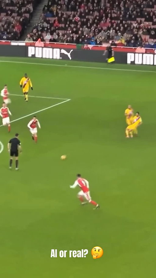 This Premier League goal by Olivier Giroud has to be one of Arsenal's best teamgoals ever scored. But do you think it's AI? or is this a real goal from Arsenal 🤔