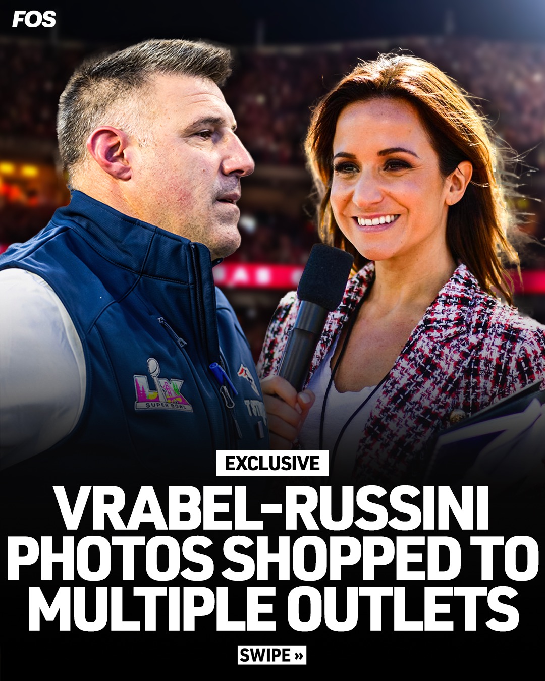 Photographs of Patriots head coach Mike Vrabel and NFL insider Dianna Russini hanging out at an adults-only Arizona resort were shopped around before they were ultimately published by the New York Post earlier this week, sources told FOS.

TMZ received a tip about the photos of Vrabel and the senior NFL insider for The Athletic, FOS has learned.

An anonymous tipster reached out to the outlet, saying that Vrabel was hanging out with an unidentified woman. When TMZ staffers evaluated the photos, they eventually realized that it was Russini. The anonymous tipster was not from a known paparazzi or photo agency, and requested an unspecified sum in the “four figures.” As TMZ’s newsroom deliberated whether this was a legitimate story or too “bedroom police-y,” the Post’s Page Six vertical ran with it, rendering the debate moot, a source said.

A TMZ spokesperson did not respond to multiple emails seeking comment.

Multiple sources told FOS the pics were shopped around before the Post published its story on Tuesday. Page Six’s original post on X/Twitter featuring the pics has drawn more than 9.3 million views as of Thursday evening.

More in bio.