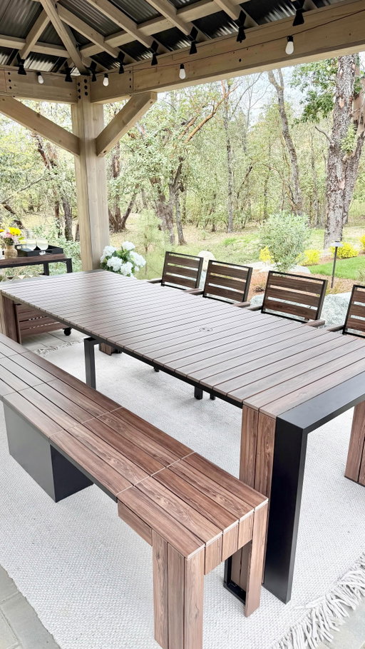 This table takes hosting to a whole new level!

Truly obsessed with @transformertable ✨ We’ll absolutely be using these all summer long☀️You can customize the size of the table to seat up to 12 people! The matching bar cart doubles as hidden storage for the table panels if you’re not using all of them. Everything shrinks back down for easy, compact storage that still looks elevated.

🛍️Comment “TABLE” to get a DM or head to our Amazon Storefront “Outdoor Hosting” folder to shop, and use code 05EVERYTENVY for 5% OFF Transformer Table!

#founditonamazon #amazonhome #sponsored transformer outdoor dining table, expandable table, patio furniture, outdoor entertaining setup, space saving furniture, dinner party ideas