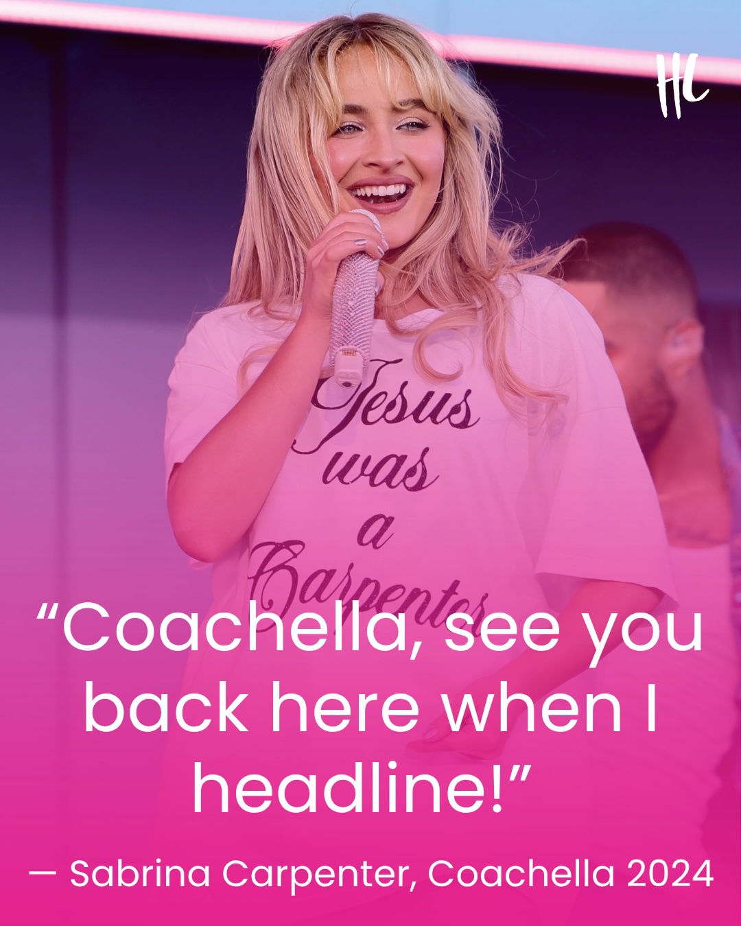 Two years ago,  a little song called "Espresso" made its on-stage debut during Sabrina Carpenter's first #Coachella performance. At the time, she was performing at the festival for the first time and came back the next year to headline! 

Now, the "House Tour" artist is headlining the festival once again, and she teased in a recent interview with The Perfect magazine that it's the "most ambitious show [she's] ever done." (📸: Getty Images)