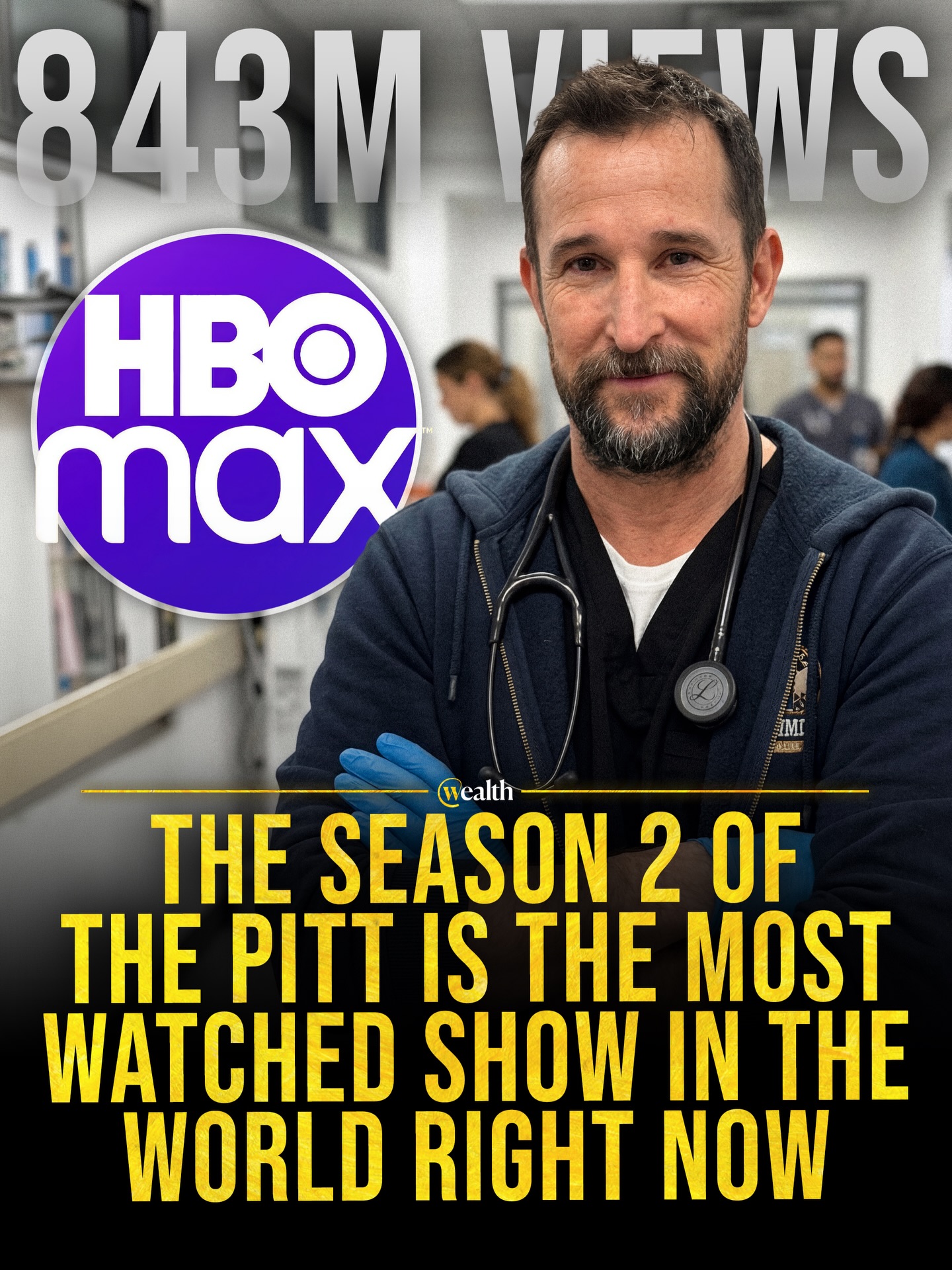 The Pitt season 2 is leading streaming’s current pack 🩺

Across this current HBO Max, Netflix, Hulu, and Paramount slate, The Pitt season 2 sits at 843 million views, ahead of the next cluster at 719 million to 804 million. That puts a grounded medical drama above mystery, horror, and prestige launches built for instant buzz.

What stands out is the mechanism. The Pitt doesn’t rely on a giant concept so much as relentless pace, workplace realism, and characters people trust to deliver each week.

Specific, human storytelling still scales when the execution is that strong.

#Television #Streaming #MedicalDrama #AudienceTrends #ThePitt