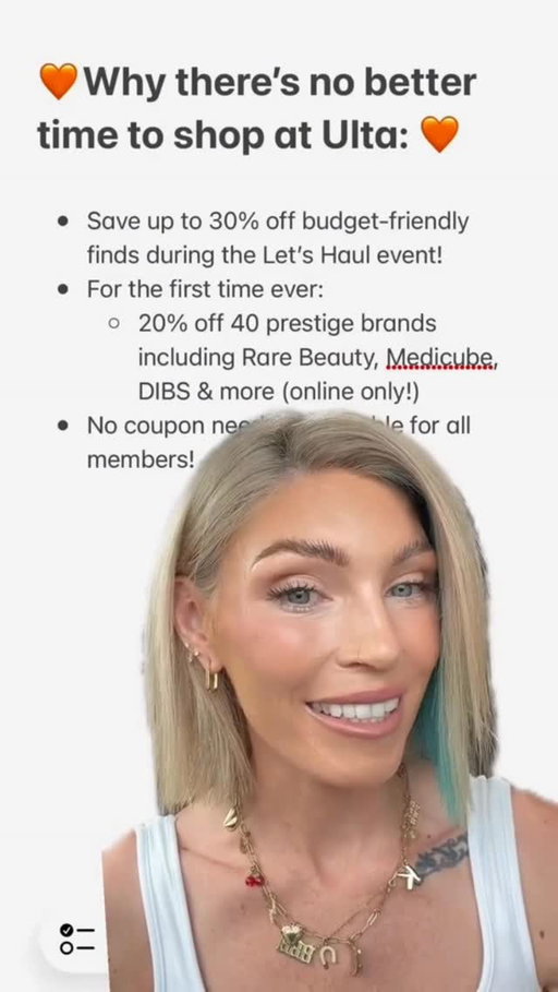 30% off budget-friendly beauty + 20% off 40+ prestige brands 🙂‍↕️Time to shop 🛍️ Deets in bio. 

🎥 @itskay_lala