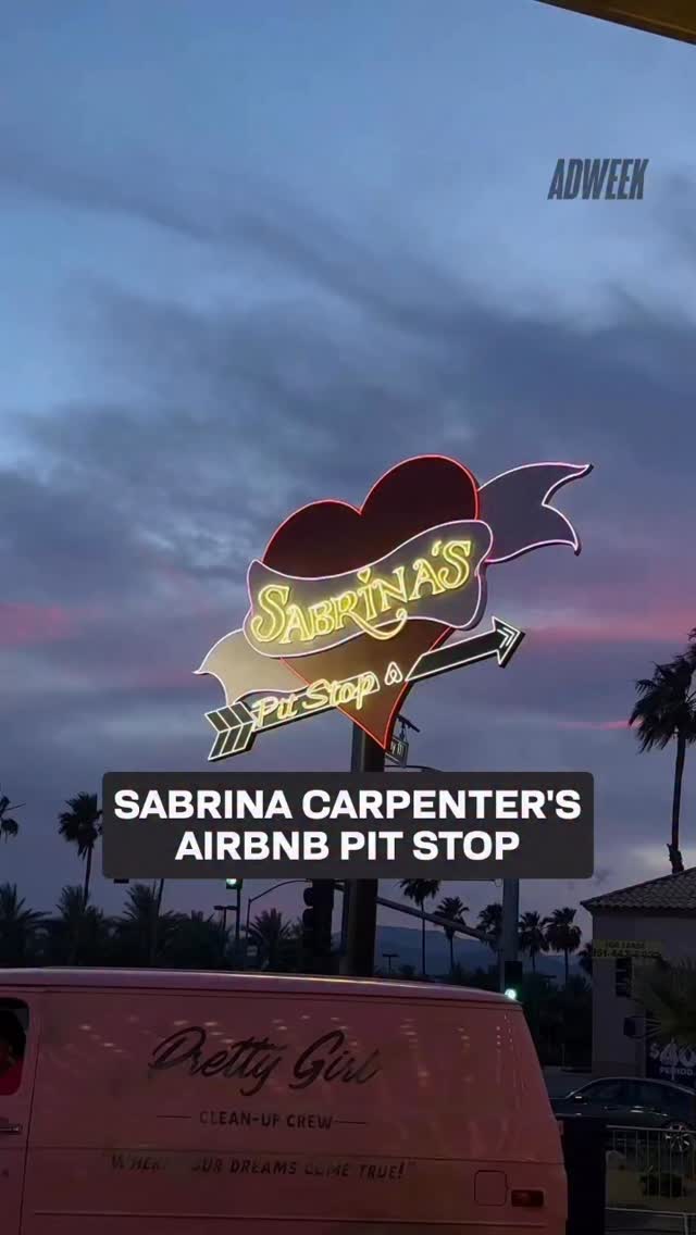 @airbnb and @sabrinacarpenter have created a “pit stop” experience off Route 111 in Indio during @coachella Weekend One.

The pop-up features vintage cars, slushies, and exclusive merch in what Sabrina calls “a surrealist fantasy
land.

Fans can visit during public hours or book special Airbnb Experiences for early access and exclusive perks. 

Will you be taking a pit stop before Sabrina’s headlining set tonight?