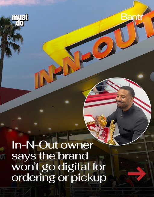 In a world of apps, pickups, and drive-thru optimization, In-N-Out is going the other way.

The California-based chain says it will not add online ordering or pickup, despite years of pressure to modernize.

Owner Lynsi Snyder says the reason is simple. The brand is built on customer interaction, freshness, and consistency, and going digital would take away from that.

Instead of speed and convenience, In-N-Out is doubling down on what made it successful in the first place. Real people, made-to-order food, and a controlled experience from start to finish.

It’s a rare move in 2026, where most chains are racing toward automation and mobile-first ordering.

Media via Shutterstock/Instagram/In-N-Out

#bantrbusiness #mustdolosangeles #labusiness #innout