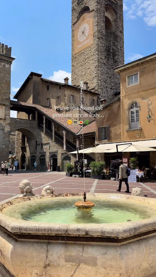 Welcome to…

📍 Bergamo, Italy 🇮🇹

If you only have one day here, this is exactly what to do:
☕️ Start your day at Cavour 1880 - a historic pastry shop known for its elegant interiors and  the best pastries in town
🔔 Climb Torre dell’Orologio for panoramic views over the city
🏛️ Visit Palazzo Moroni, one of the most beautiful historic residences in Italy
🍝 Lunch at Circolino Città Alta - simple, local and authentic (exactly what you want here)
⛪ Step inside the Cathedral, don’t rush - the details are unreal
🏰 Get lost in Città Alta, wandering through cobblestone streets, hidden corners and timeless views
✨ Golden hour at Porta San Giacomo - probably one of the best views in Northern Italy
🍹 Aperitivo in Città Alta, with a glass of wine overlooking the hills and the city below

A city that feels timeless, elegant and still somehow underrated. 🤍

Save it now, you’ll need it later!