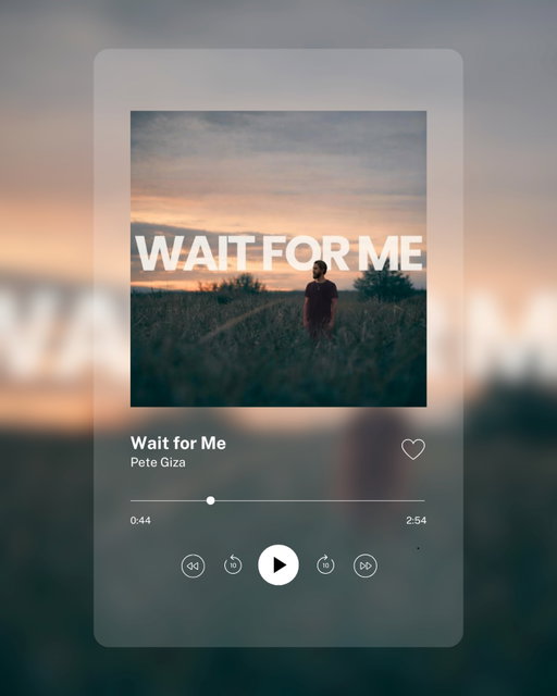 Wait For Me is out now. 🤩
Really excited to finally share this one with you. Hope it finds you at the right time. 🎶

#petegiza #newmusic #newsong #singersongwriter #musician
