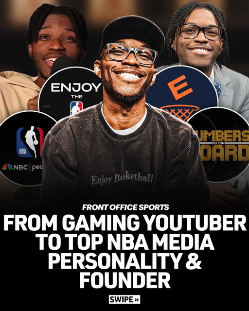 This is the story of @kennybeecham_, the creator who went from gaming videos and working at a Vitamin Shoppe… to building one of the most influential basketball media brands on YouTube.

FOS Reporter @derrylroyce spent the weekend with Kenny & team at the NBA All-Star Weekend to understand just how they’ve built such a devout fanbase and what goes into everything they do.

After years with House of Highlights, Kenny and his team @notbpod made a bold move: Walk away from a massive contract… and bet on ownership.

That decision led to:

The rise of Numbers On The Board
A licensing deal with ESPN and  @omahaproductions 

A new media company: @enjoybball and partnerships with platforms like NBC and Peacock. 

Full story at the link-in-bio