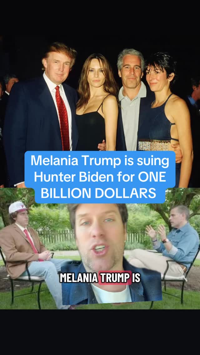 Melania Trump is suing Hunter Biden for $1 Billion, saying that his interview with @andreww.me Callaghan and @channel5 news needs to be taken down. In the interview, Hunter said that Jeffrey Epstein is the one who introduced Donald Trump and Melania. This also comes directly after Melania gave her televised address out of left field saying she didn’t know Epstein, but attended the same parties as him. Something is cooking right now with Melania and Epstein.

Also, shout out to Hunter Biden, who has completely revamped his reputation. The power of PR done right - he went from a crack addict who made some very questionable choices to a very likable and seemingly level headed person.