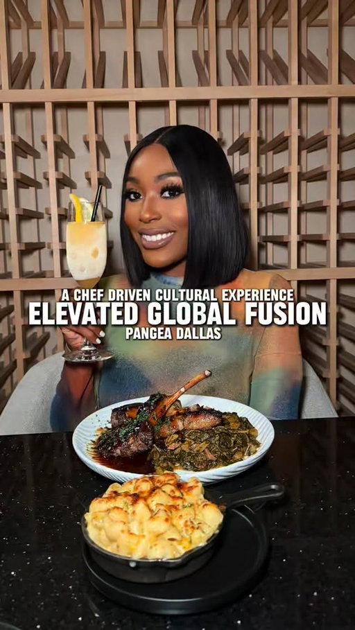 Cultural Culinary Experience in Dallas 👨🏾‍🍳🍽️

Pangea Dallas is back open in a new Downtown location and the ambiance is absolutely beautiful. They elevated the vibe with dim indoor and patio seating. I had to re try my favorite, the jerk lamb chops, and they did not disappoint. The macaroni and cheese tho…. No notes ✍🏾

Here’s What We Tried:
🍖 Jerk Lamb Chops
🧀 Macaroni and Cheese
🥬 Collard Greens
🥔 Mashed Potatoes
🍰 Berry Cheesecake
🍹 Frozen Peach Bellini
💧 Finest Water @AcquaPanna

⏰ Hours:
Monday: Closed
Tuesday–Thursday: 4pm–11pm
Friday: 11am–11pm
Saturday: 10am–11pm
Sunday: 10am–10pm

Add this to your list of places to eat in Dallas. Perfect for a date or ladies night. Would you try it?

📍 @PangeaDallas 
1910 Pacific Ave Ste 1400, Dallas, TX

#ThingsToDoInDallas #DallasInfluencer #DallasContentCreator #DallasLadiesNight #DallasFoodie