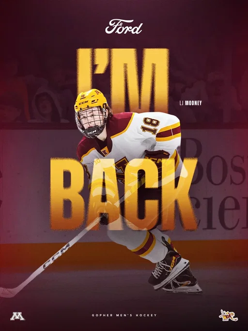 🏒〽️Maroon & Gold runs deep〽️🏒

LJ Mooney is returning to @gophermhockey next season💣🧨

@northlandforddealers - Proud sponsor of Gopher Athletics