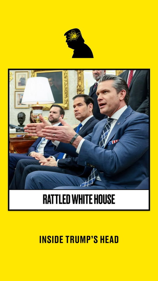 Panic At The White House Has Every Goon Scheming

@michaelwolffnyc and @joannacoles unpack the current uncertainty in the Trump administration, explaining that both the president and his top aides are ‘plotting’ how to escape the mess they’ve created without being blamed.

Have a question or comment for us? Send us an email: beastpod@thedailybeast.com⁠
⁠
Subscribe to Inside Trump’s Head wherever you get your podcasts or at the link in bio.⁠

#trump #trumpadministration #whitehouse #petehegseth #marcorubio