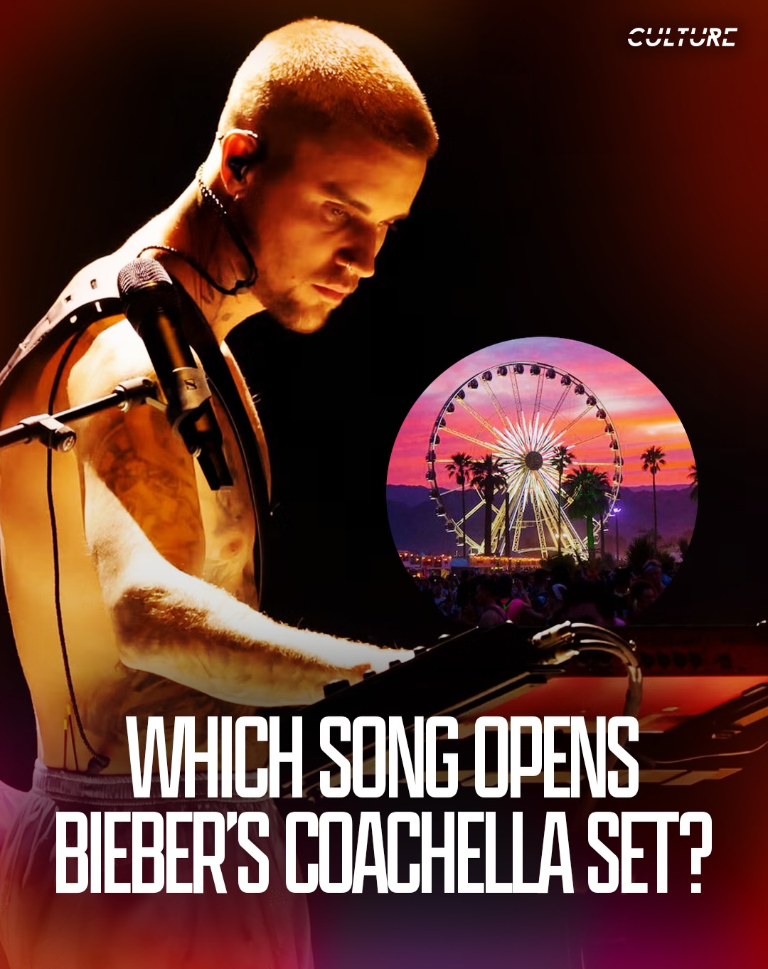 Justin Bieber is expected to take the stage at Coachella soon, and fans are already betting on how he’ll open his set. According to Polymarket, “Beauty and a Beat” currently holds the highest odds at around 42%.

If that happens, it could mean a surprise appearance from Nicki Minaj — something fans have been speculating heavily online.

Now the question is… does he actually start with it, or go a completely different direction?