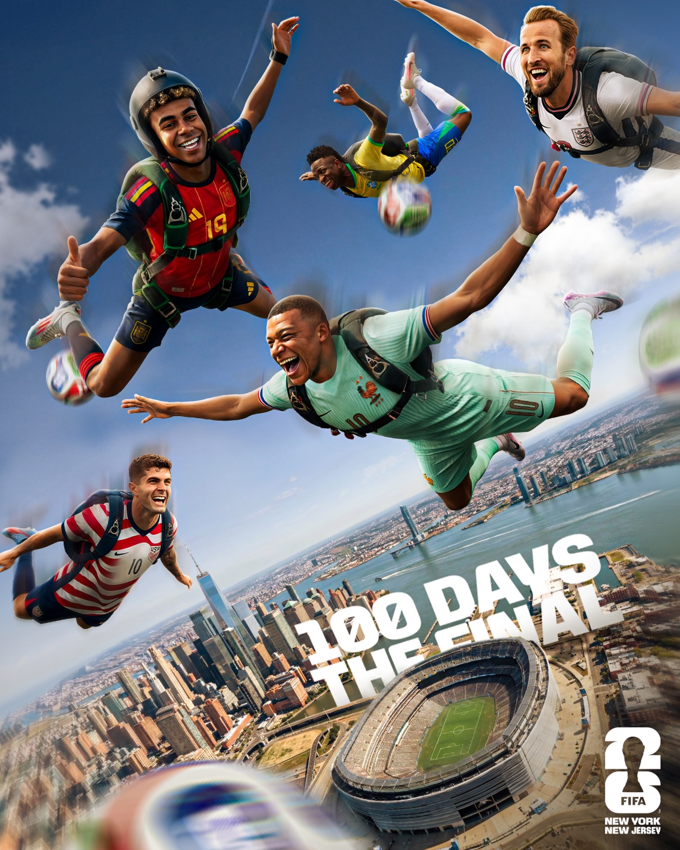 100 Days to Go until the Final of the FIFA World Cup 2026™ right here in our region 🤯!

Who is making it?

#FIFAWorldCup #WeAreNYNJ #Somos26 #WeAre26