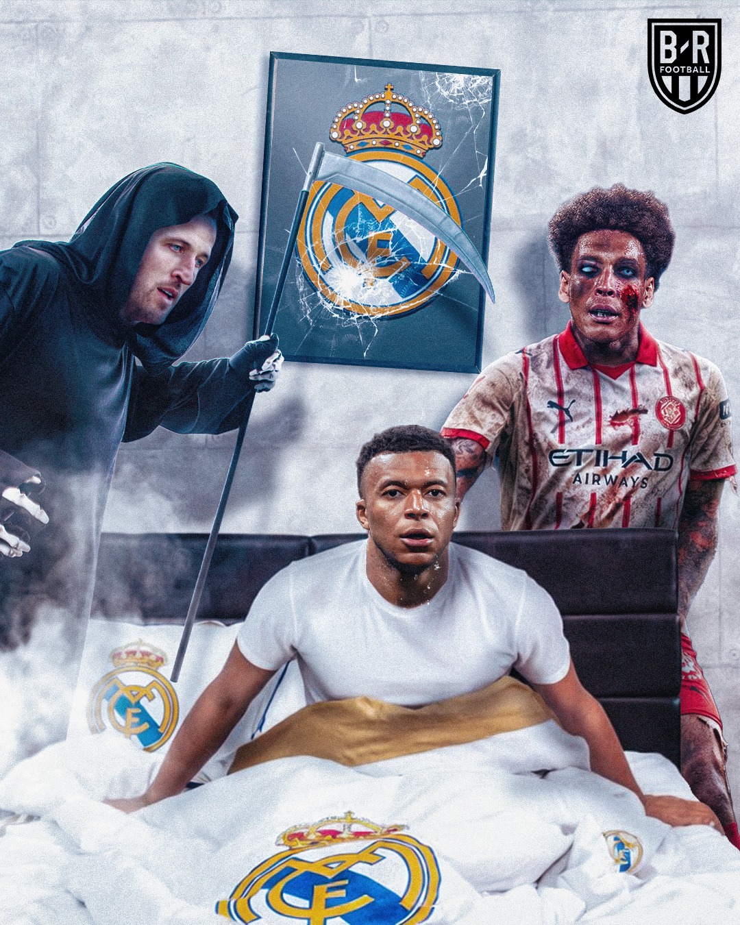 It's been a nightmare week for Real Madrid 👻

Tuesday: defeat vs. Bayern at home
Friday: draw vs. Girona at home

On the brink of a UCL quarterfinal exit and more dropped points in La Liga.