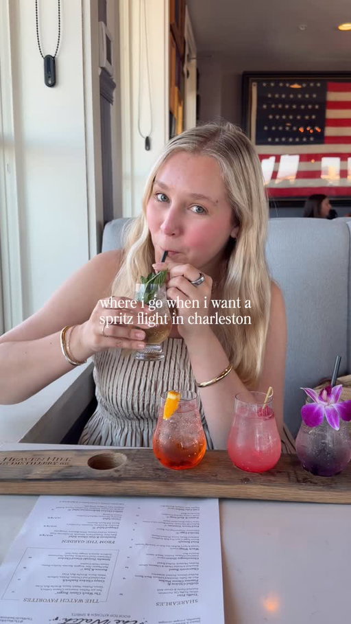 A rooftop night at @thewatchrooftop always hits ✨ 

We got the spritz flight, shared a bunch of apps and watched the sunset! I’ve been coming here since college and it’s still one of my go to spots in Charleston 🫶🏻🥂

Save this for your next dinner out and follow @lilymurban flr more Charleston recs 🤍

#charlestonfoodie #charleston #charlestonrooftop #charlestonthingstodo #charlestoncontentcreator