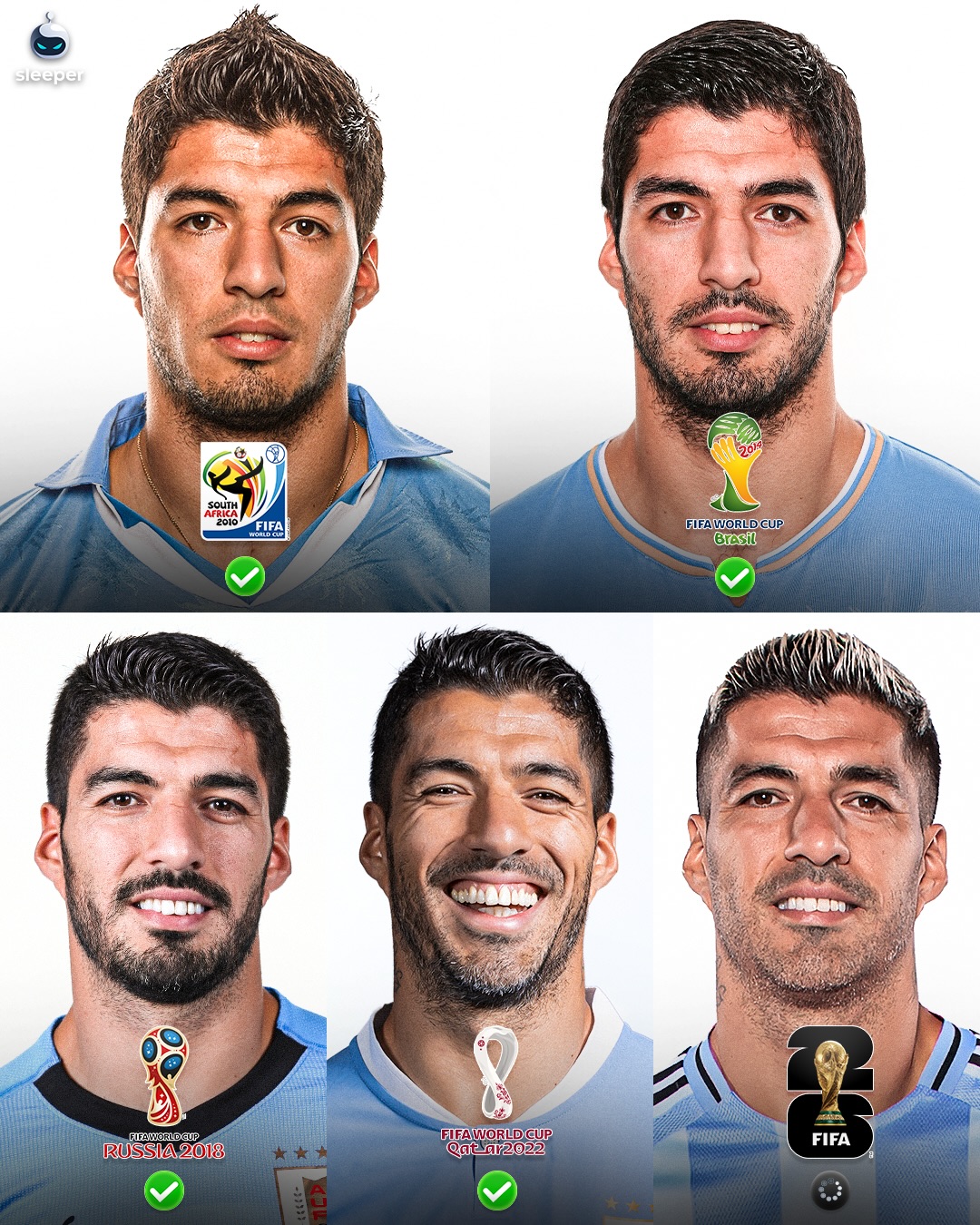 Luis Suarez has played in the 4 last World Cups for Uruguay… but now, he might make it 5! 👀🇺🇾

The legendary ex-FC Barcelona striker has now retired from the international team, but when asked if he would return to the side this week for the 2026 World Cup he said:

‘I would never say no to my country. It’s impossible to say no, as long as I am still playing, as long as I remain active.’

It would be a special send-off… could it be? 🔮