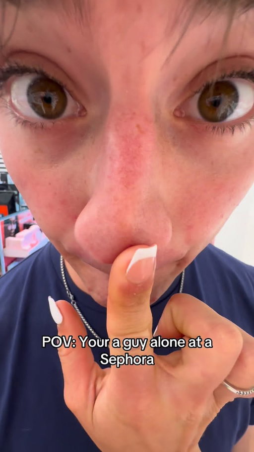 Lost in Sephora. send help. 🥲 #boyfriend #girlfriend #couple #dating #relatable