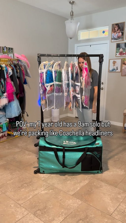 I’d rather overpack than experience the emotional spiral of needing the one thing I left at home 🙃 @glamrgear 

Also not me acting like I’m running wardrobe, hair, stage management, and emotional support for a tiny human who just wants a snack and a hug.

Dance moms… be honest—what did I forget this time?

Send this to the mom who packs like she’s going on tour 🎭

#dancemom #dancemomlife #dancecompetition #compweekend #momhumor