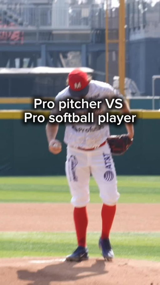 Pro Baseball Pitcher vs Pro Softball Player

#baseball #softball
