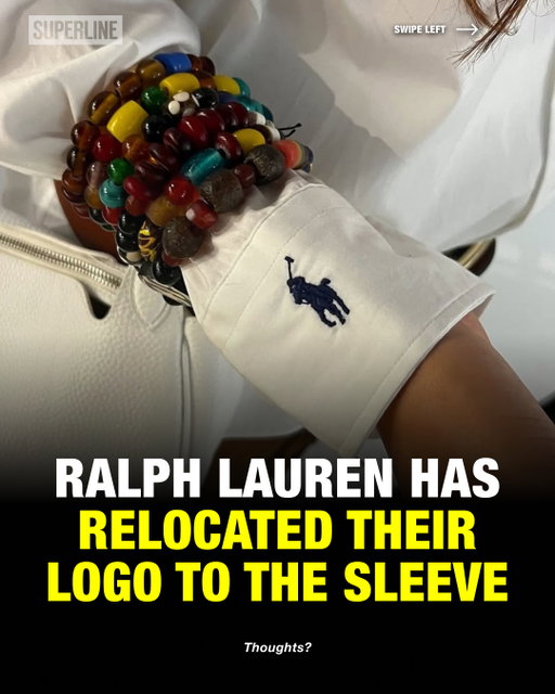 Although small, it's a big move from Ralph Lauren who have appeared to move their logo onto the cuff of their ss26 shirts 👀 Thoughts⁉️⁠
⁠
via @ralphlauren