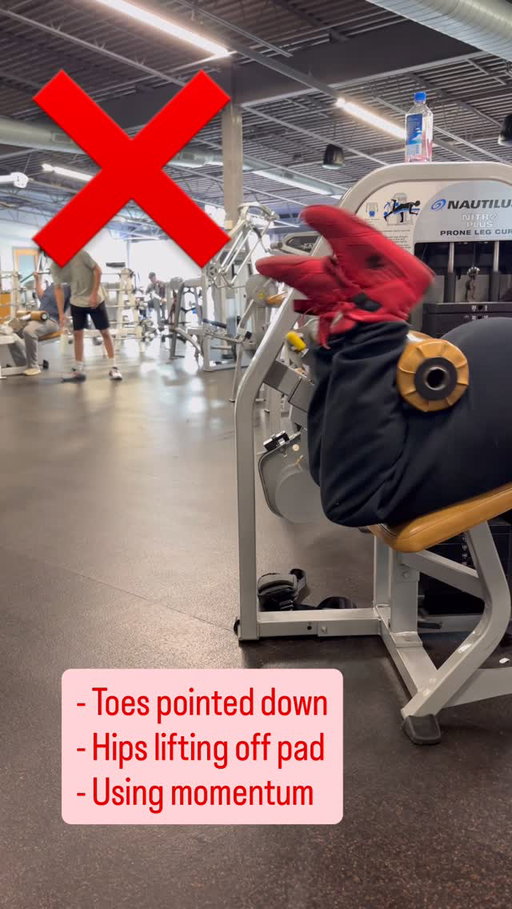 ✅RIGHT vs ❌WRONG : Lying Leg Curls

Why you don’t feel your hamstrings on leg curls 
❌: Toes pointed down (engaging calves)
✅: Toes slightly up

Stop doing leg curls like this
❌: Hips lifting off the pad
✅: Keep hips glued down

Leg curls most people mess up
❌: Using momentum
✅: Controlled reps

My coaching app gives you exact instructions and demos for each exercise.

You have a trainer in your pocket at all times.

CLICK THE LINK IN MY BIO @duncanlukas to get started