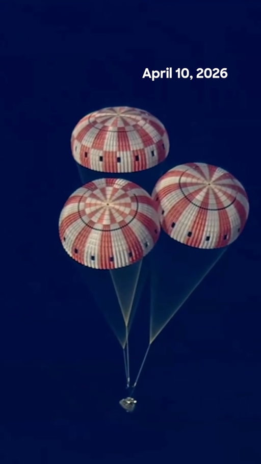 Welcome home! See this crew’s inspiring journey from start to finish in Artemis II: To the Moon and Back, premiering Thursday, April 16 8P on Discovery.

🎥:NASA

#NASA #Artemis #Splashdown