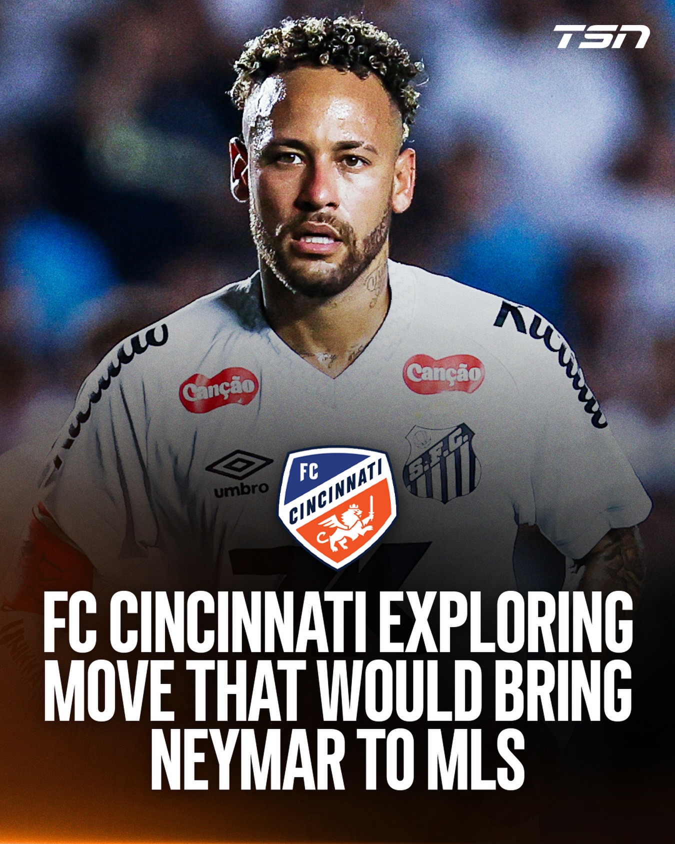 Neymar Jr. ➡️ MLS? FC Cincinnati is reportedly “exploring a move” that would bring the UEFA Champions League winner and Brazil’s all-time top goal scorer to MLS. 👀

(H/T @espnfc)