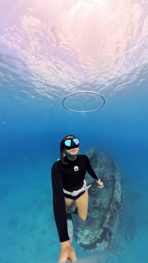 Bubblering got so big I needed to go up for air 😂 🌬️

#shipwreck #bubblering #partytrick #ocean #oceanworld