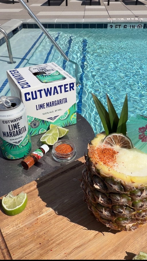 #ad Did you know you can just core a pineapple, blend up @cutwaterspirits Lime Margarita, fresh pineapple, and a little cream of coconut to make the most delicious (and cutest) frozen margarita this tequila season? Seriously, these Frozen Pineapple Lime Margaritas were such a hit, I promise you, you’ll be making them on repeat for your friends all summer. 

As always, Cutwater’s Lime Margarita is my go-to canned cocktail for hosting friends because their drinks are real cocktails, perfectly mixed. They’re great on their own, but also easy to create something fun like these. 

Let me know if you’re going to try it in the comments below!

____

Frozen Pineapple Lime Margarita

You’ll Need:
Cutwater Lime Margarita
3 pineapple rings
2 tablespoons cream of coconut
2 scoops of ice
3 pineapple fronds
Dried lime wheel
Tajin @tajinusa 

Cut the crown off a pineapple and using a corer, core your pineapple—set it in the freezer while you prepare your cocktail. In a blender, combine Cutwater Lime Margarita, pineapple, cream of coconut, and ice. Blend until smooth. Pour into your hollow pineapple and garnish with pineapple fronds, lime, and Tajin.