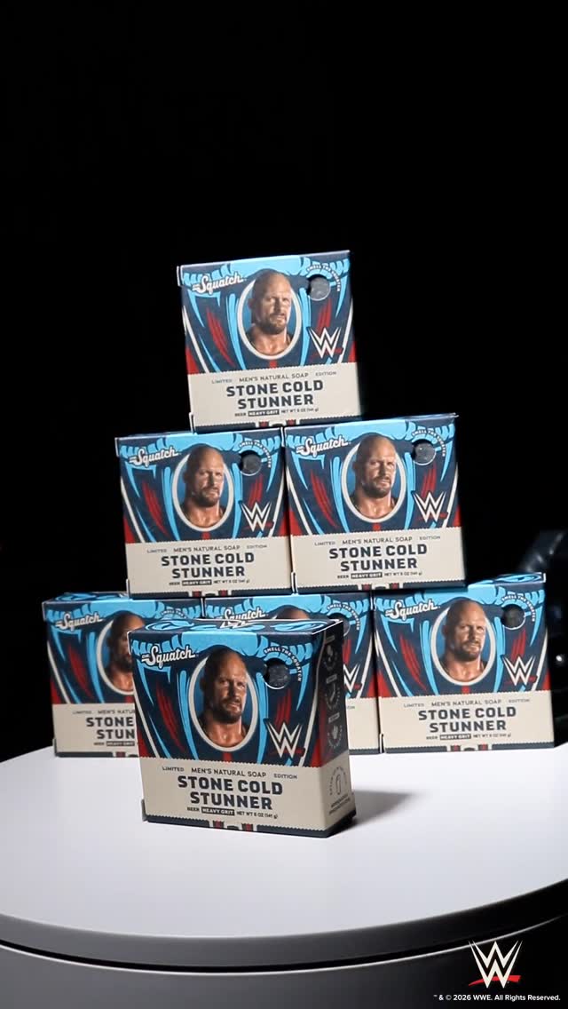 HELL YEAH! The WWE COLLECTION by Dr. Squatch is back 🍻🍋‍🟩

Shop Now: 🔗  in bio!

Tag team against stink:
🍻Stone Cold Stunner Soap + Deo: Crack open a can of whoop-ass with the bold scents of bold beer, tough leather, and hard-hitting cedarwood. Heavy Grit.
🍋‍🟩Mysterio Magic: Bold notes of fresh lime, smoky mezcal, and oceanic woods that flips expectations like a 619 in the final round. Light Grit.