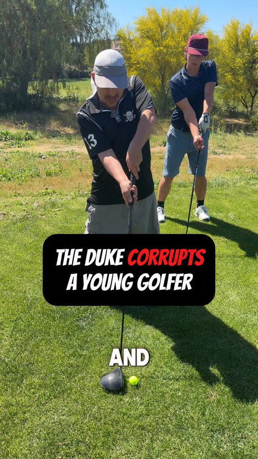 Did the Duke save or ruin this kid’s swing?

#golf #golfswing #viral #barstool #comedy