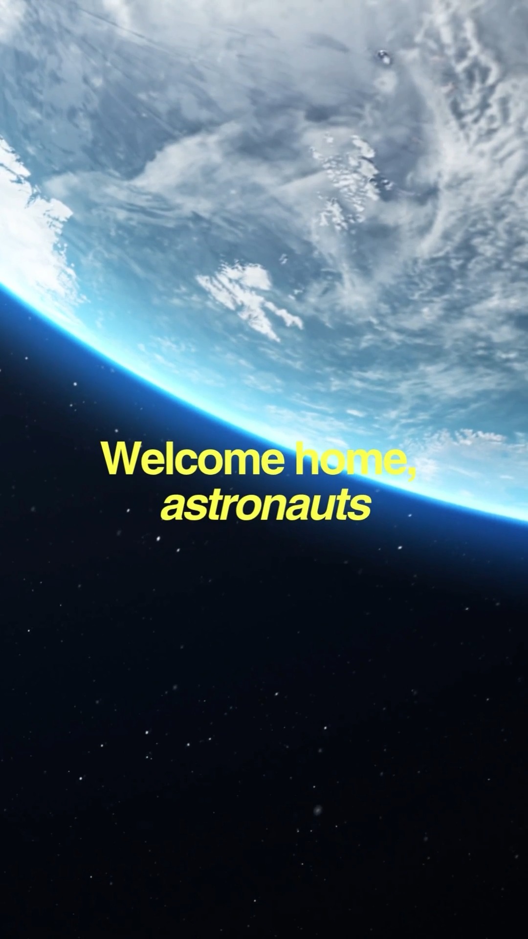 They left for the Moon. They came back for Earth.

Welcome home, #Artemis crew!

You've orbited our closest neighbour, witnessed our marvellous planet from 240,000 miles away. Now comes the ultimate mission brief: we’ve got to protect the only home we've got. The view from up there just confirmed it – our planet is everything. 

@nasa @europeanspaceagency #ArtemisMission