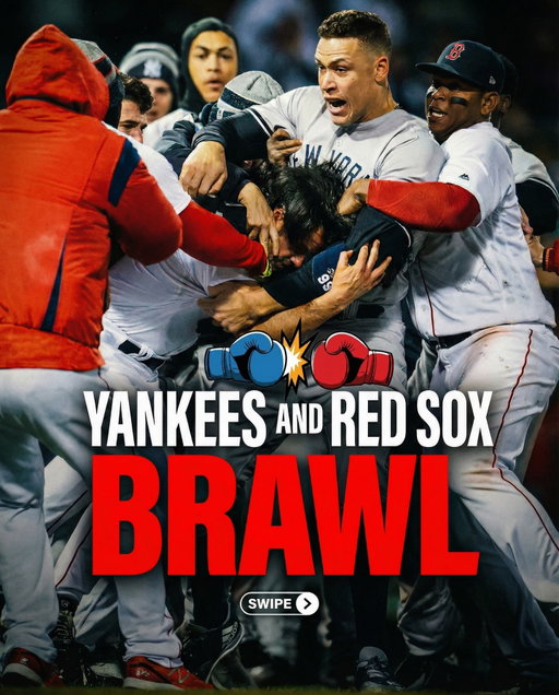 This is what happens when a rivalry boils over.

8 years ago today, it all started with one aggressive slide. Tyler Austin comes in hard at second, and Brock Holt takes issue.

Next at-bat, Joe Kelly drills Austin up and in with no hesitation. Austin charges the mound. 

Benches clear. Pure mayhem, and the Yankees - Red Sox rivalry lives on.