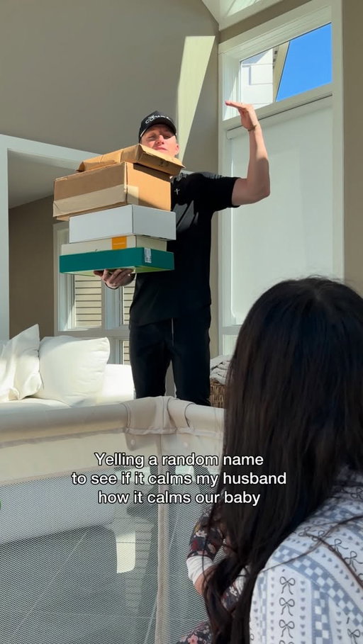 Turns out this viral trick works great not only on babies, but on husbands 🙌🏼