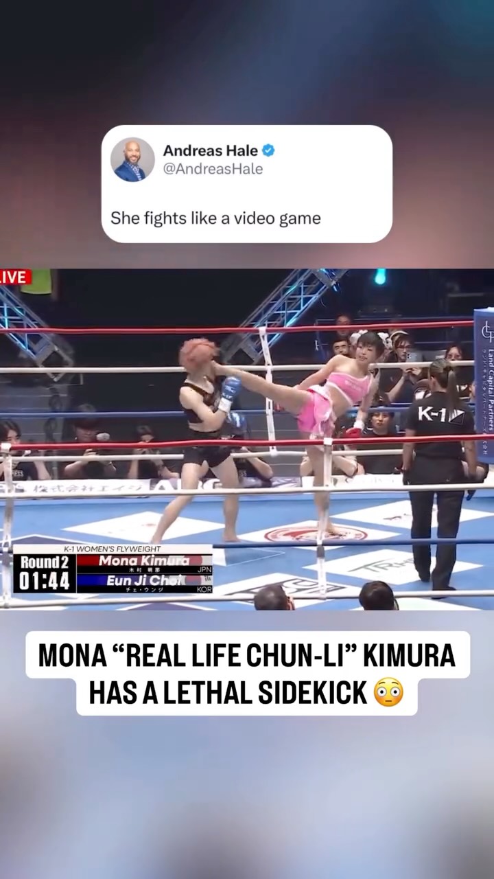 Mona Kimura defeated Eun Ji Choi by unanimous decision at the K-1 World Grand Prix kickboxing tournament 🔥🦵

©︎K-1 

(Via @k1wgp_pr, @k1worldwide, @mona_world412)