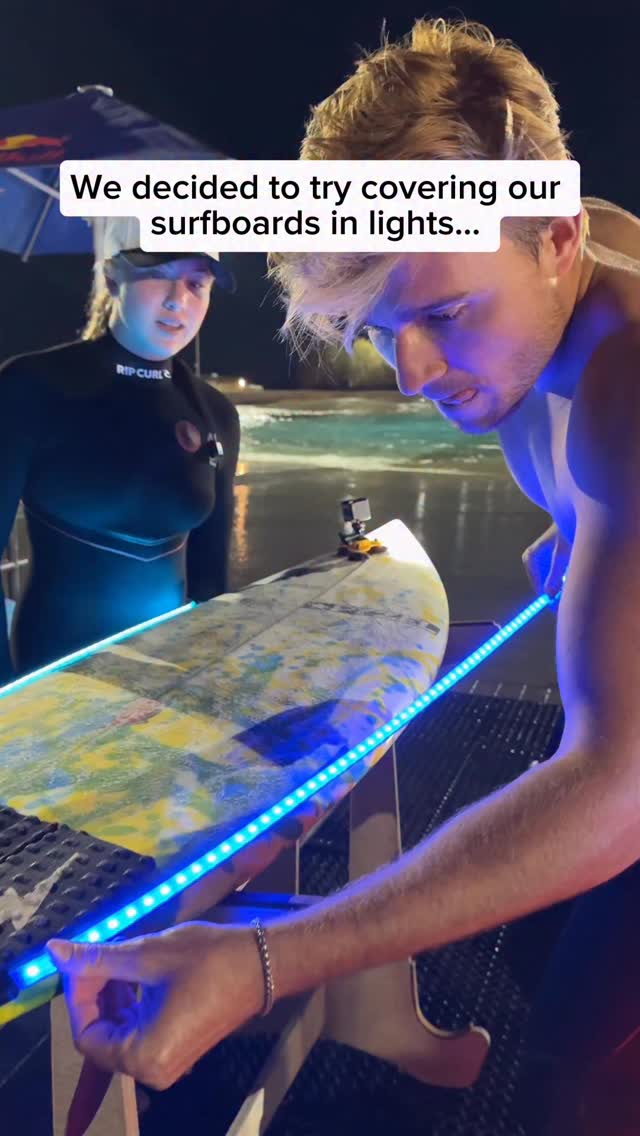 lighting up the night w/ @erinbrookssurf @redbullusa 

Coming May 1: Red Bull Media House’s “Now Days” film featuring some of the World’s most influential surfers