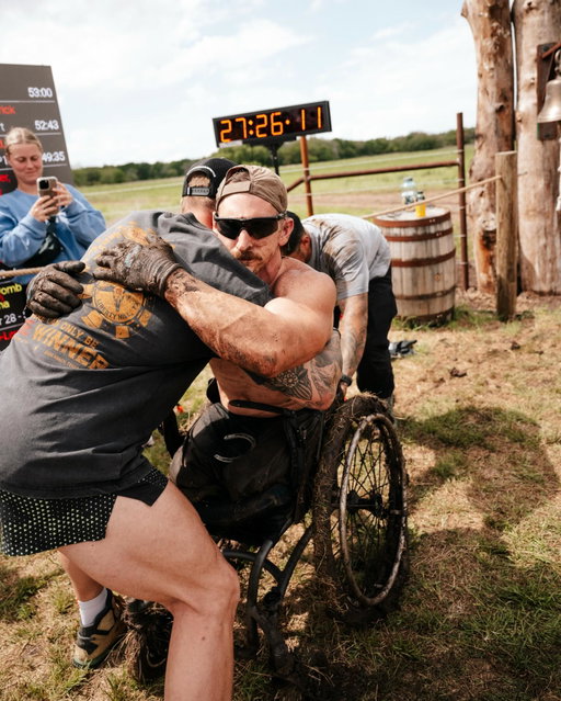 I’ve witnessed many inspiring moments, but none that compare to this…

@mj_egan is a Marine Corps Combat Veteran who toed the line at the beginning of the G1M Ultra yesterday. 

He completed over 110 miles.

After the weather turned and the wheels of his chair locked up with mud, he drug his chair towards the finish line.

Committed.

Go One More.
