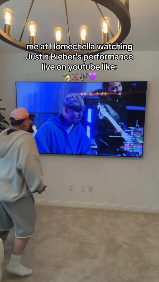Bieberchella at home @lilbieber @youtube 🍿🤩 #reels #tiktok #funny #comedy #explore