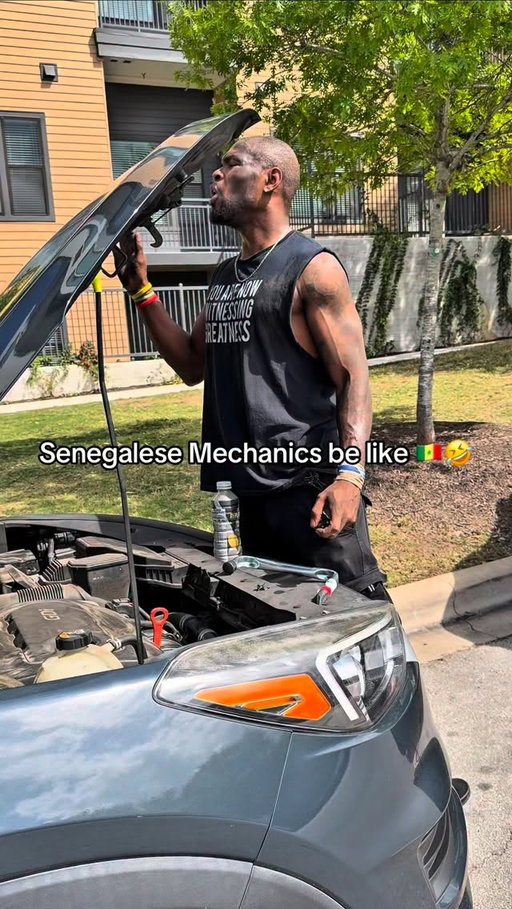 Senegalese mechanics 🇸🇳🤣🤦🏾‍♂️ #jimtelli #comedy #senegal
