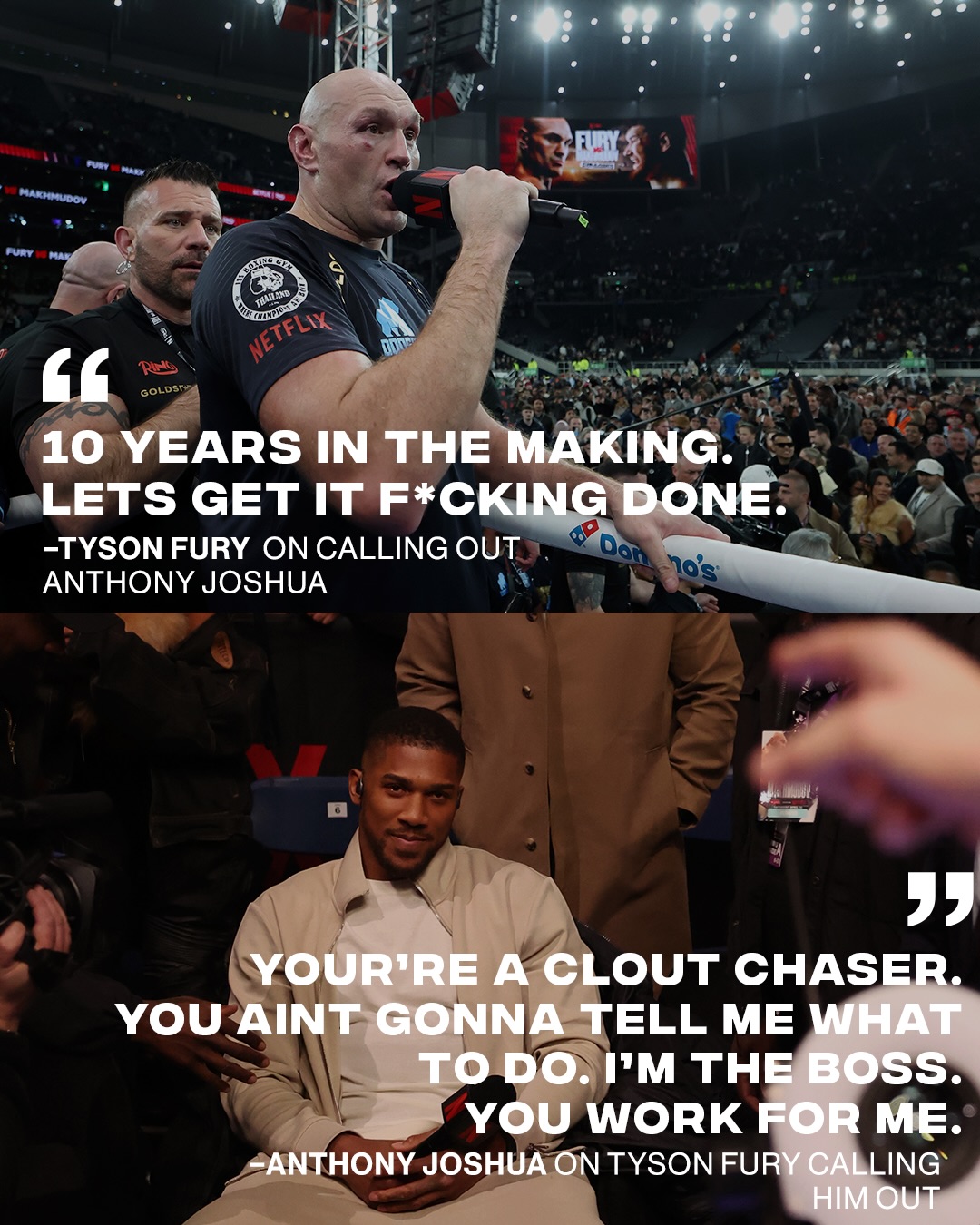 Anthony Joshua said you moving on my time big dawg 🤣

(📸: @gettyimages )