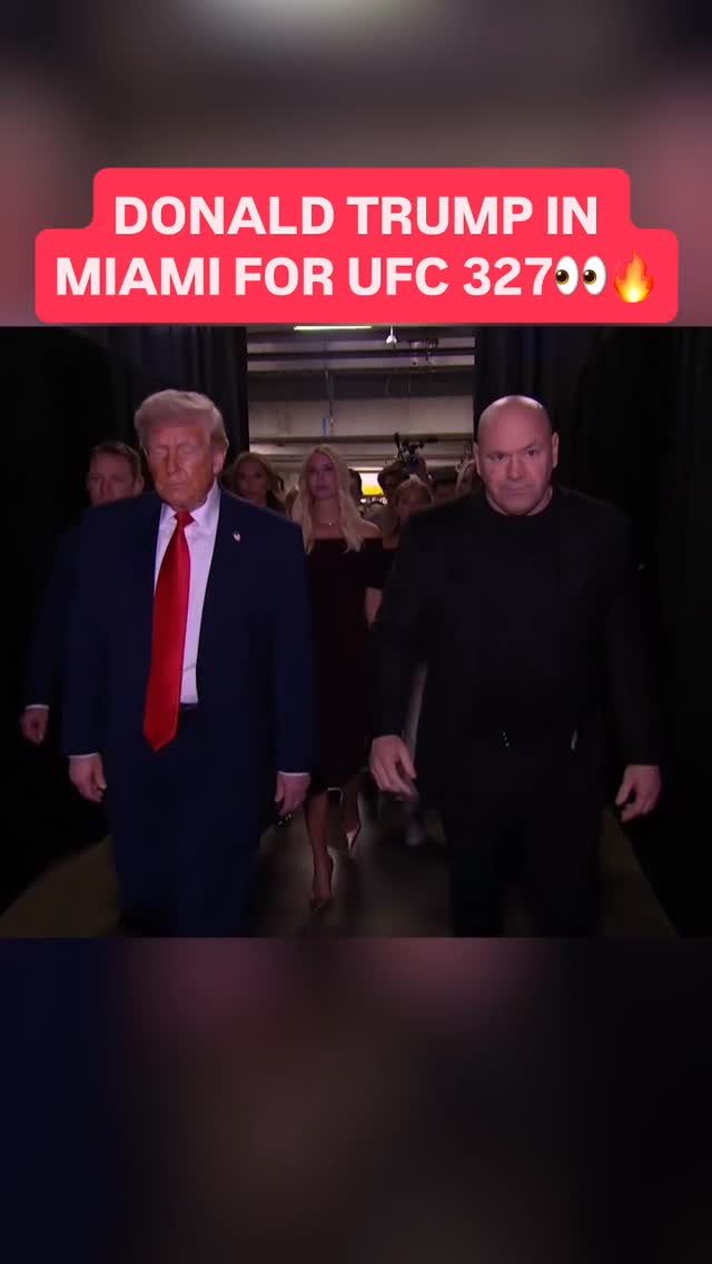 Donald Trump is in the house for UFC 327👀😤

#donaldjtrump #ufc #viral #miami