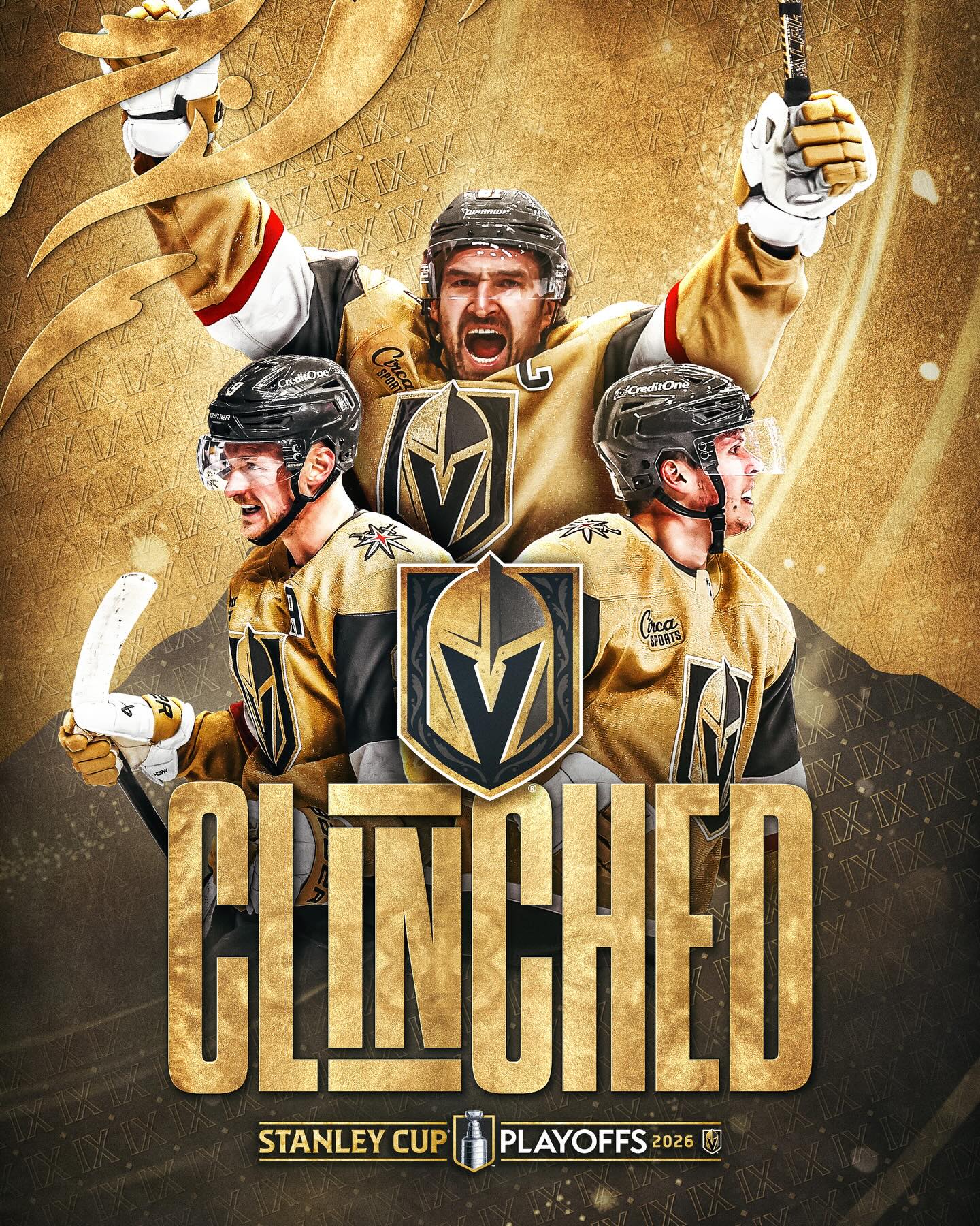 THE VEGAS GOLDEN KNIGHTS SECURED THEIR SPOT TO GO BACK TO THE STANLEY CUP PLAYOFFS!!!! ⚔️ 

#VegasBorn | #StanleyCup