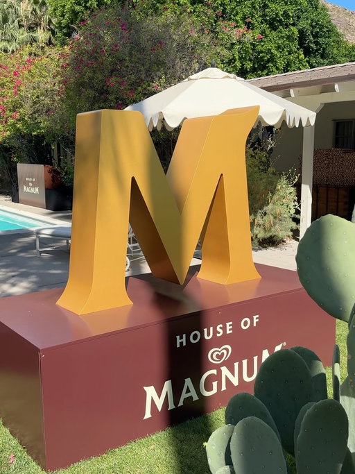 What our Magnum dreamhouse looks like ☀️ 🌴 
#MagnumCoachella