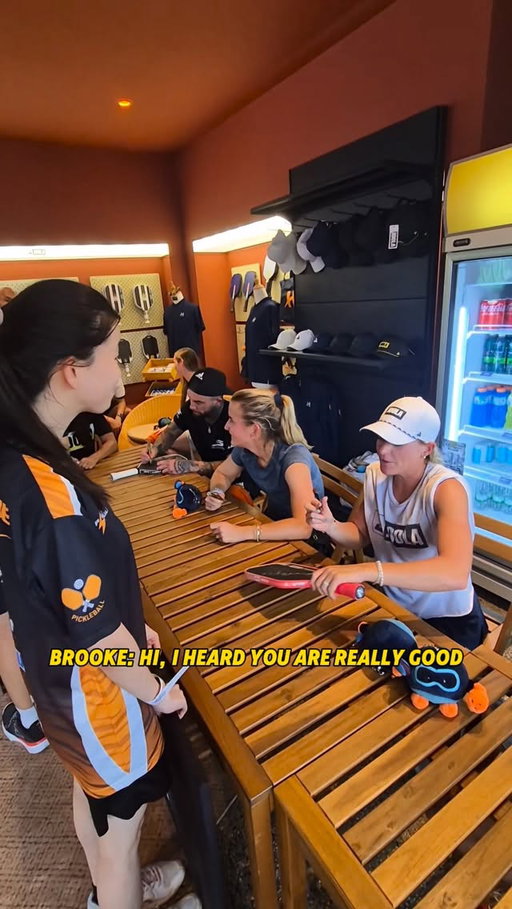 Still pinching myself! 🤯 

Got to meet the JOOLA pro players especially @brookembuckner and @katetfahey ❤️I’m honestly still speechless from their compliments. 😭 In the moment, my brain just stopped working and I was way too stunned to even say a proper thank you. 

So here is my delayed response: THANK YOU! Your kind words mean the world to me and just fueled my fire. 🔥 Time to hit the practice courts even harder. Who knows, maybe one day you’ll see me on TV too! 😉🥒🤩

Thanks for making this happen!!! 🥹🫶🏻 @joolaapac.pb
@joolapickleball @joola.perfect.my @hyprground

#onevo #pickleball #joola