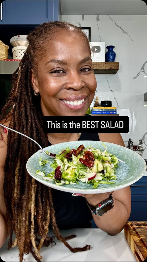 This is the salad that will make you fall in love with Brussels sprouts.

Shaved Brussels sprouts, crisp Fuji apples, and sweet maple candied pecans… the perfect balance of crunchy, fresh, and just a little indulgent.

Not only does it taste amazing, it’s packed with fiber to support digestion and gut health so you feel as good as you eat.

Trust me, this is one you’ll be making on repeat.

Want the full recipe with step-by-step instructions? Head over to my YouTube channel now 🏃🏽‍♀️

Comment “Salad” and I’ll send you the Link 😊

Save this for later and let me know if you try it! 

#myvegankitchenlife #salad