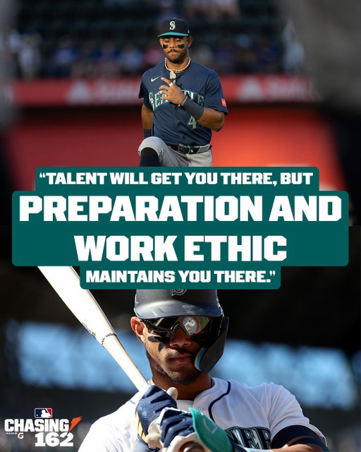 Talent can get you there, but Julio Rodríguez knows what it takes to STAY where you want to be 😤