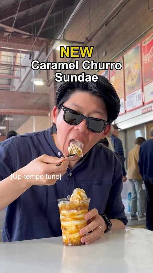 The newest addition to the sundae lineup: The Caramel Churro Sundae! 🍨