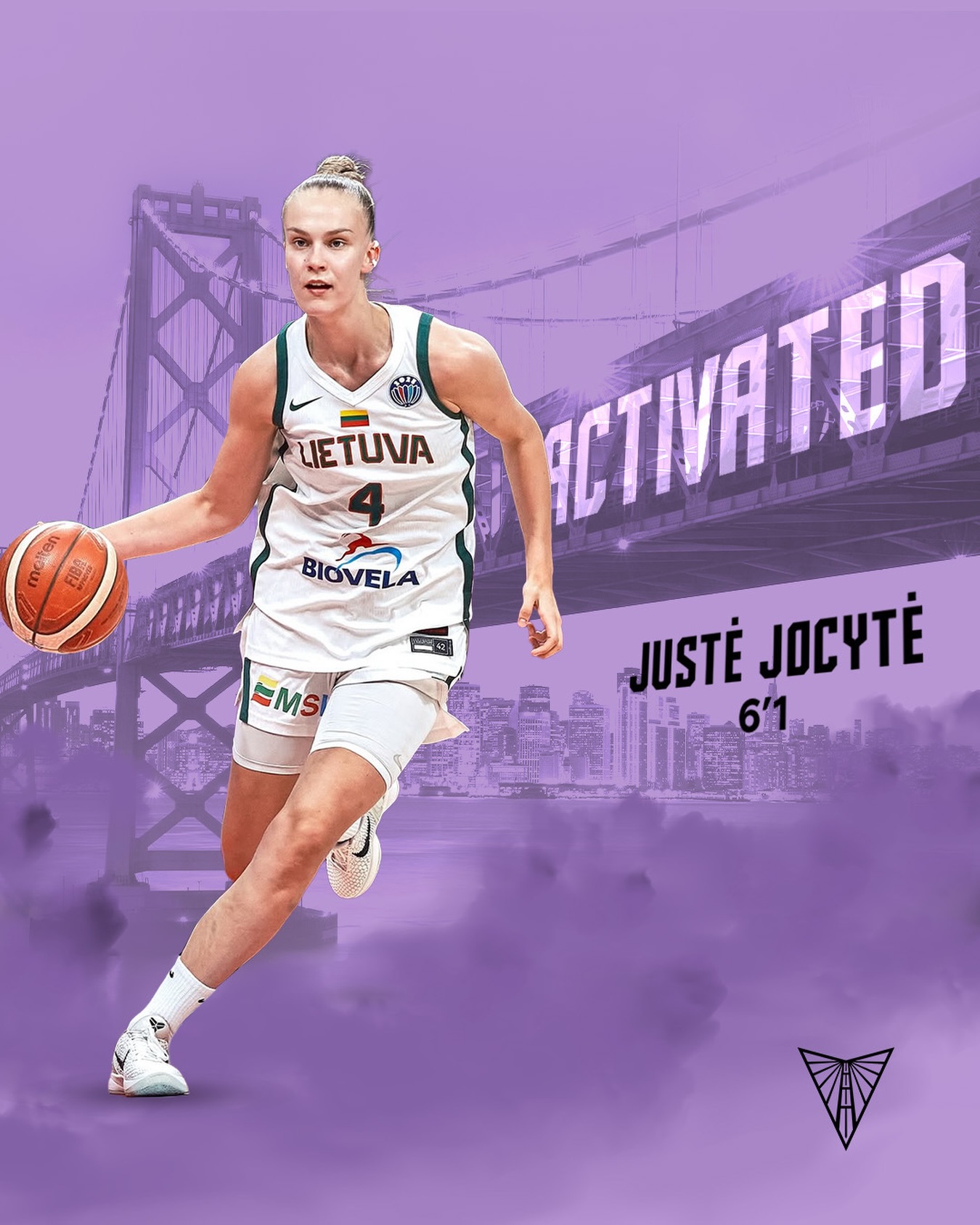Our first-ever WNBA Draft pick is here ⚔️

We have activated @jocyteee’s rookie scale contract.