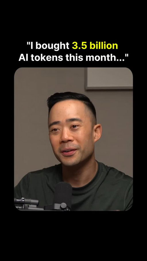 I spent 3.5 billion tokens this month. My Anthropic bill? $5,600.

And that's just me. Once your team hits even half this level, the costs are untenable. 70-80% needs to be open source on local infrastructure. AI is becoming a massive cost center — plan for it now.

Comment NEWSLETTER for more on AI, business, and marketing