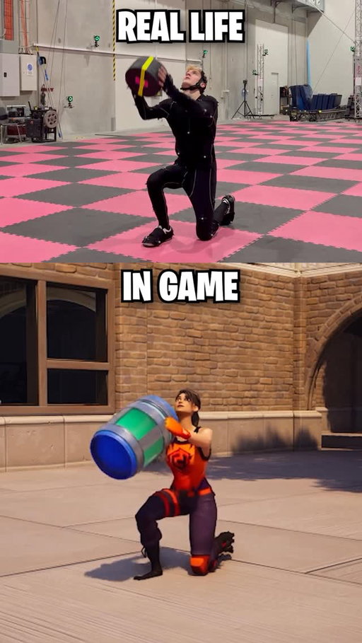 Fortnite vs IRL 🎮 #fortnite #overstrand #pwr #mocap @proxivis